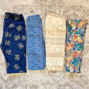 4 LuLaRoe Leggings OS